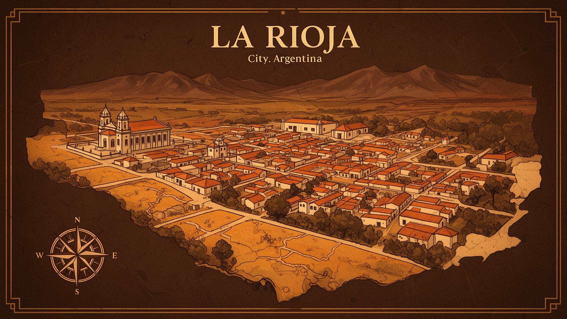 La Rioja City illustrated map